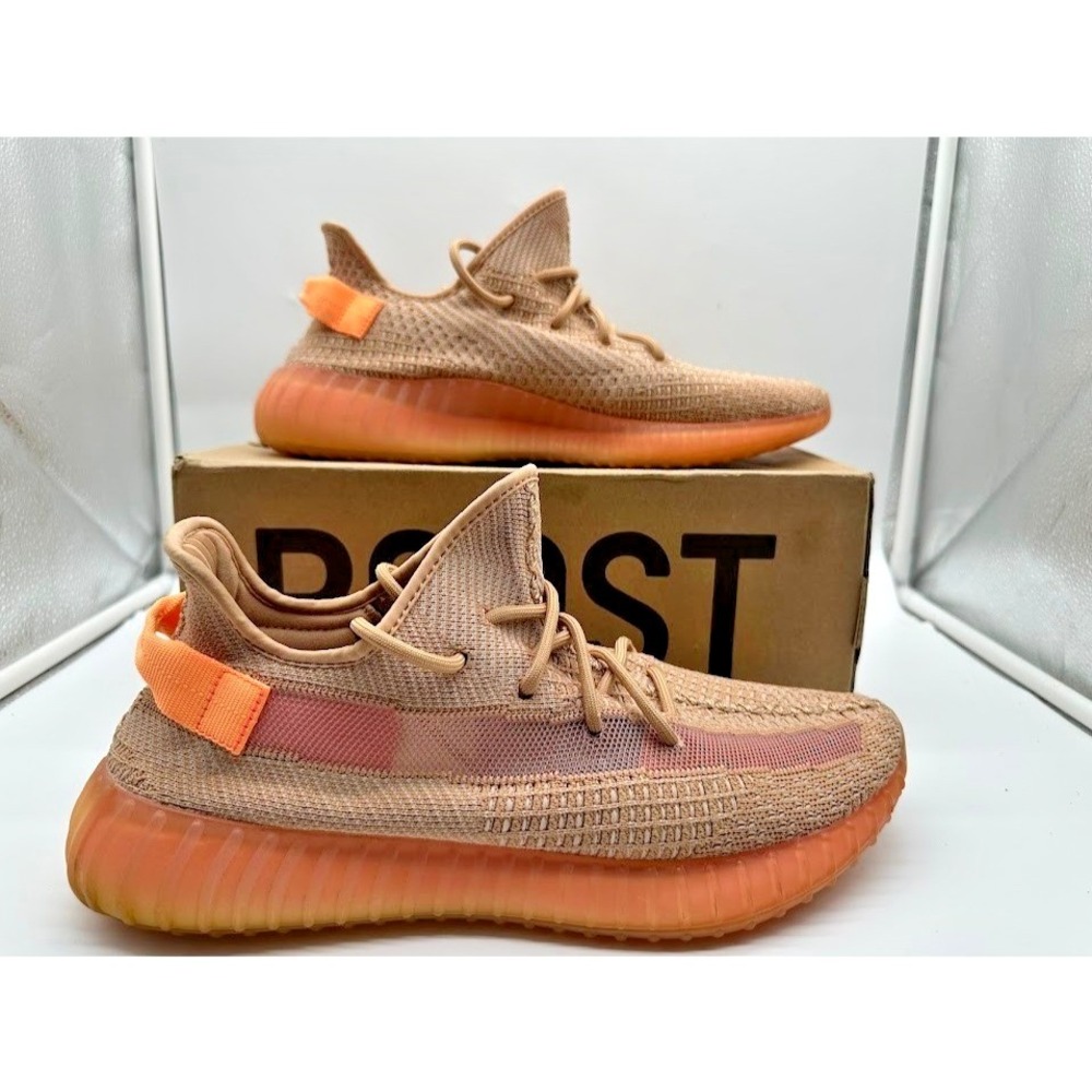 Adidas Yeezy Boost 350 V2 Clay Mens Size 13‎ EG7490 Tan Orange Sneakers